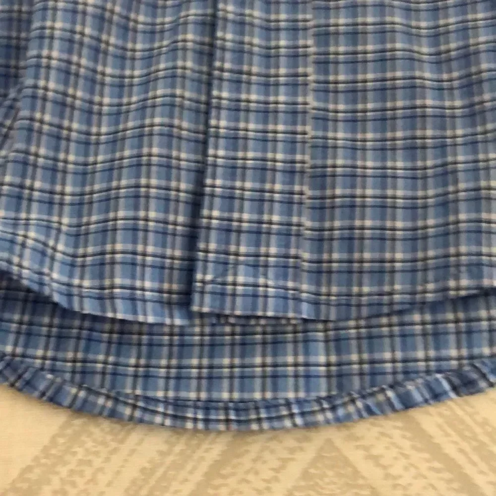 Ralph Lauren Boys Light Blue Checkered Button Down